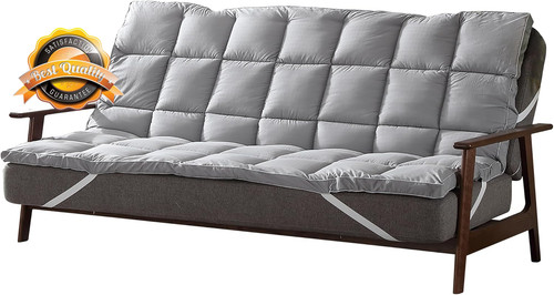 Grey futon mattress toppers - futon,