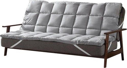 Grey futon mattress toppers - futon,