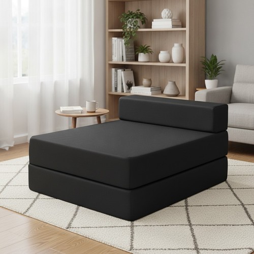 Fold out single futon - out, bed